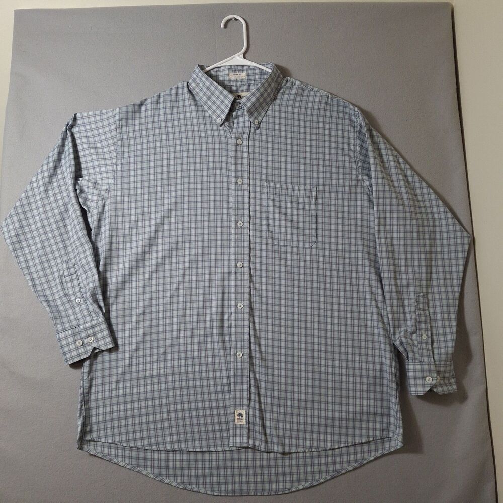 Onward Reserve  Long Sleeve Shirt Men XL Plaid Button Down Perfomance Classic